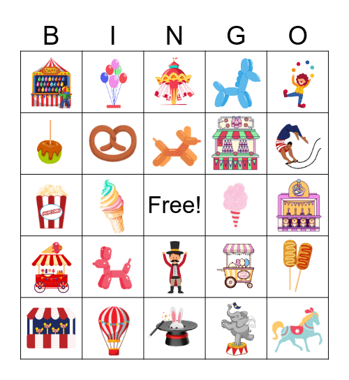 2024 Customer Service Week Carnival Bingo Card