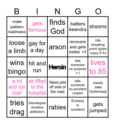Oklahomo Bingo Card