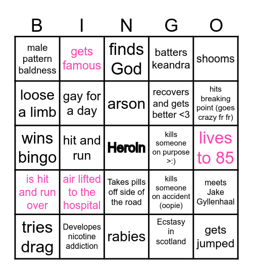 Oklahomo Bingo Card