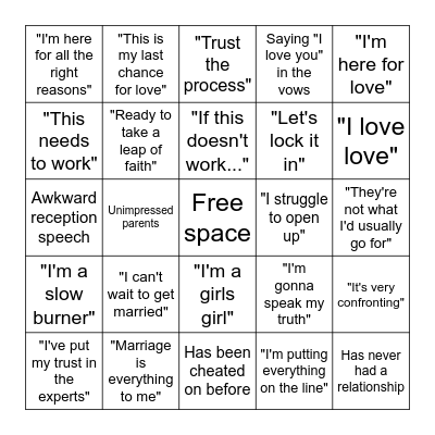 MUMMLE + MIKEY'S MAFS BINGO Card