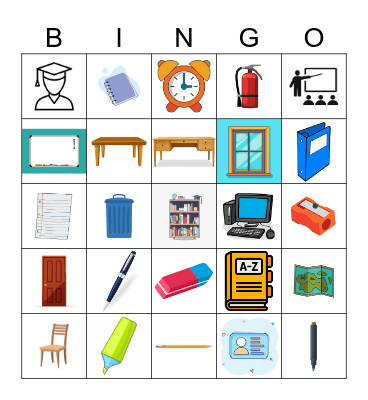 ESL 602-02 Unit 1 Vocabulary Bingo Card