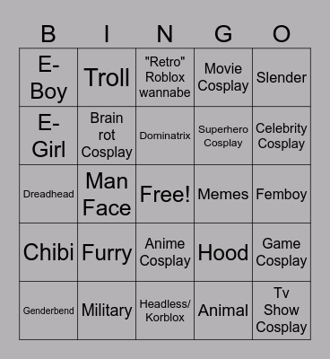 Lucky Avatar Bingo Card