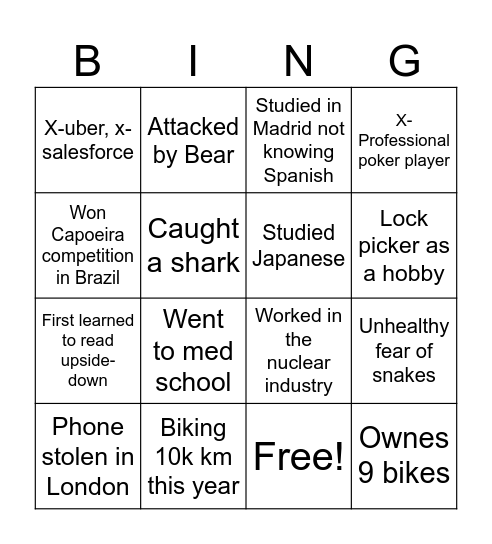 deepL Bingo Card
