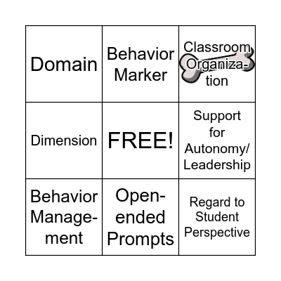 CLASS Assessment Scoring System (CLASS) Bingo Card