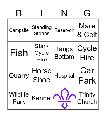 Navigation Bingo Card