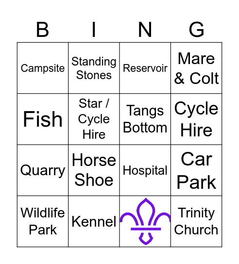 Navigation Bingo Card