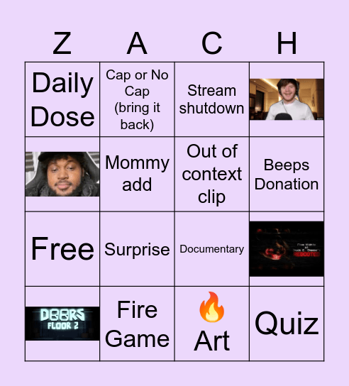 FULL BOARD BINGO Card