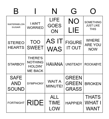 POP EVOLUTION Bingo Card