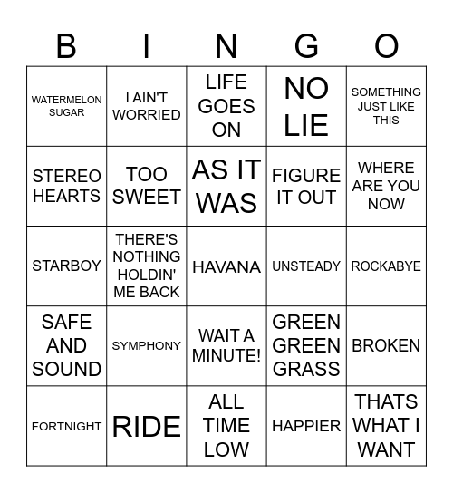 POP EVOLUTION Bingo Card