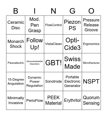 Train the Trainers BINGO Card