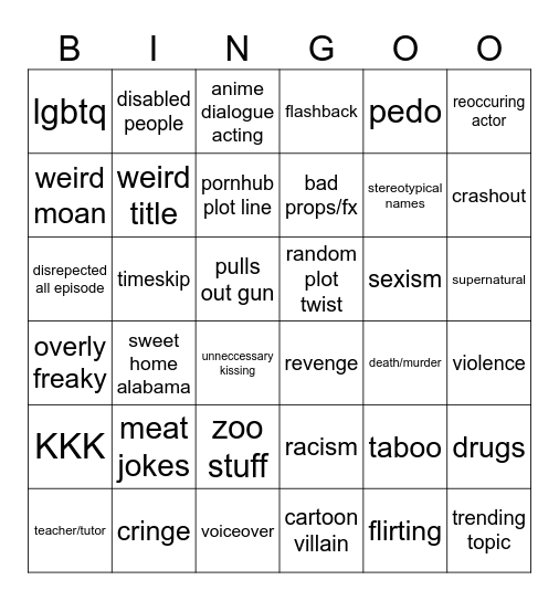 tomorrows teachings bingo Card