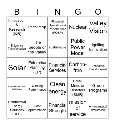 FS Town Hall Bingo! Bingo Card
