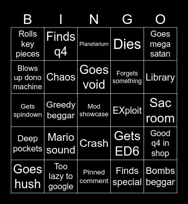 Lavencas bingo Card