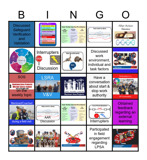 BTAP Summer Safety Bingo Card