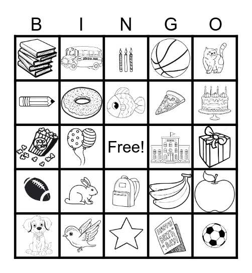 Birthday Bingo Card