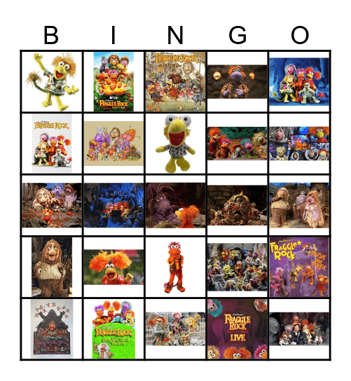 FRAGGLE ROCK BINGO Card