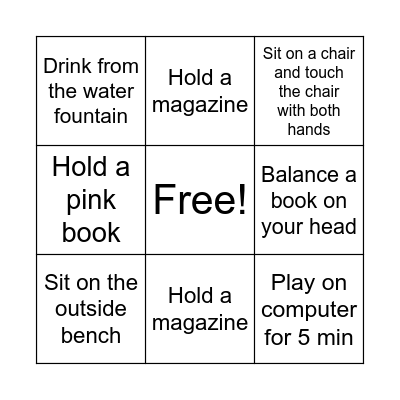 Library Bingo Card