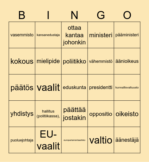 Effekt 4 Tema 4 Bingo Card