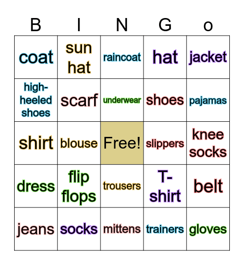 AS1_Unit 8 Bingo Card