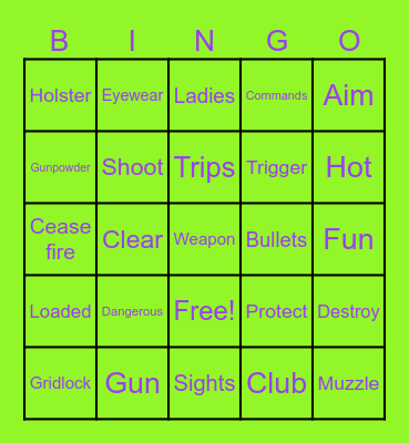 Ladies Of Gridlock Bingo Card
