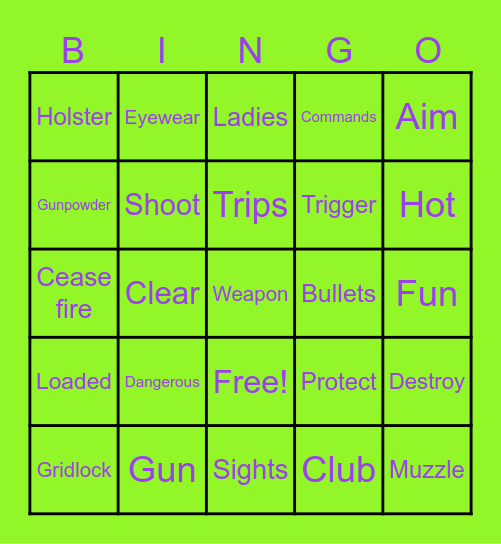 Ladies Of Gridlock Bingo Card