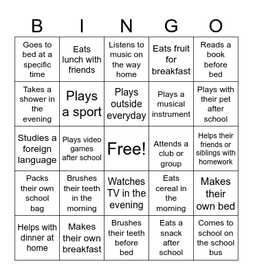 Find Someone Who... Bingo Card