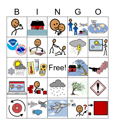 n2y Hurricane Hunters Bingo Card