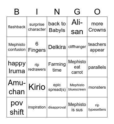 Farming Sim Bingo Card