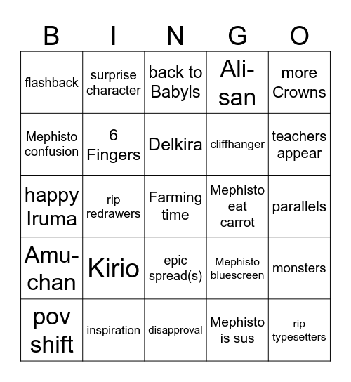 Farming Sim Bingo Card