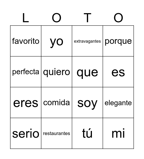 CAMILO Bingo Card