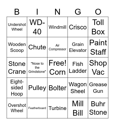SPOOM 2024 Bingo Card