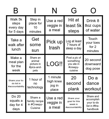 Haunted Bingo W2 Bingo Card