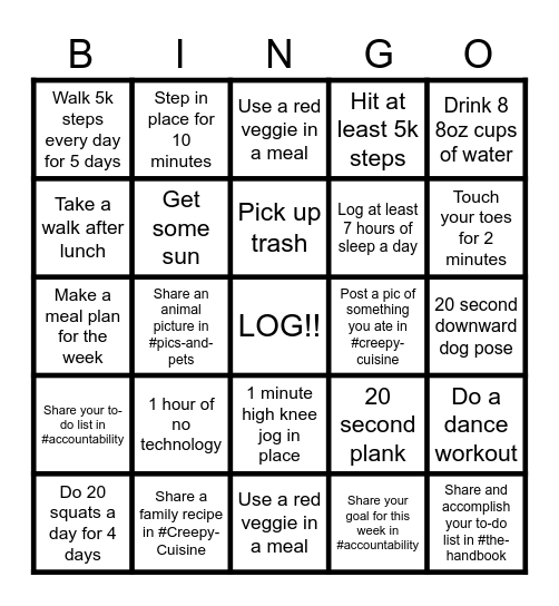 Haunted Bingo W2 Bingo Card