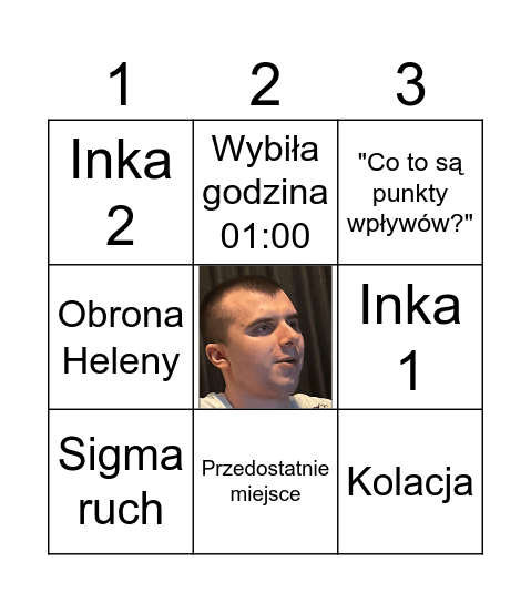 Kondziu Bingo Card