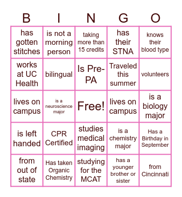 SBWM Interactive Bingo Card