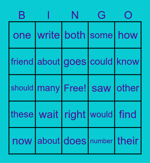 Ryan #2 Bingo Card