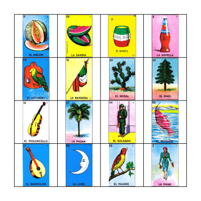Phx - National Hispanic Heritage Month Loteria! Bingo Card
