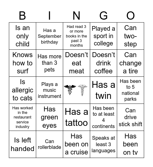 Postdoc Association Bingo Card