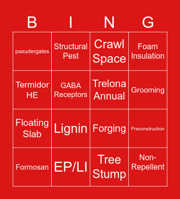 BASF BINGO Card