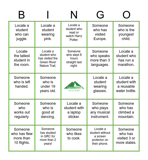 Fall Quarter Staff Meeting 2024 Bingo Card