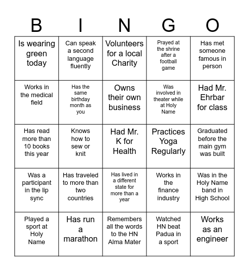 EmpowerHER Bingo - Find a Mentor Who... Bingo Card