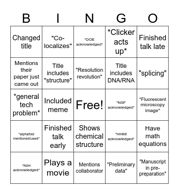 MB&B Retreat Bingo Card