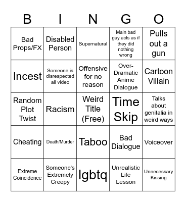 Tomorrow's Teachings Bingo Card