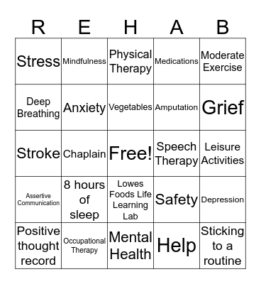 Fun Friday Bingo Card