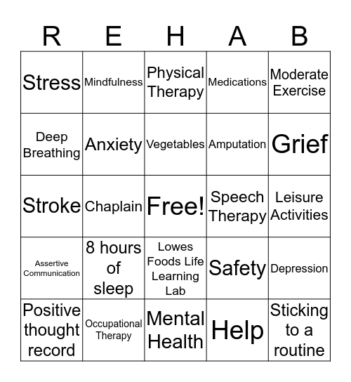 Fun Friday Bingo Card