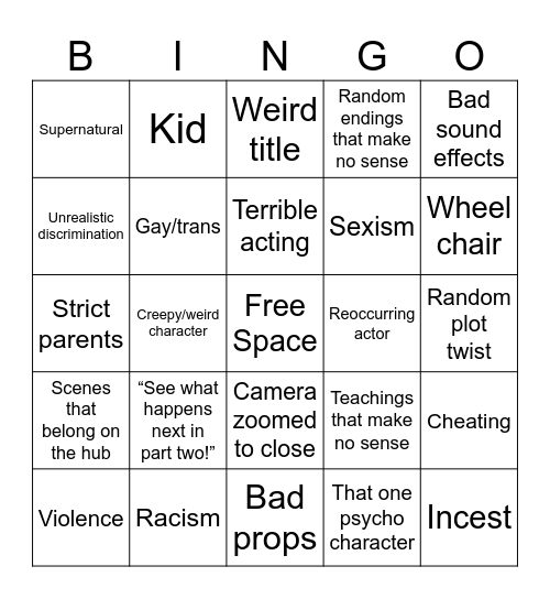 Tomorrow’s Teachings Bingo Card