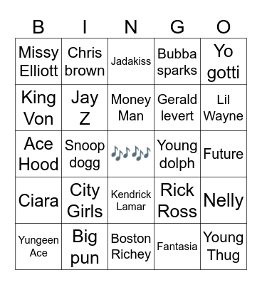 Trap Bingo Card