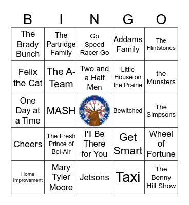 TV Theme Songs Bingo Card