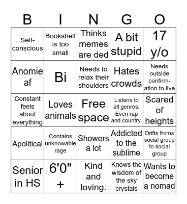 Meursault Bingo Card