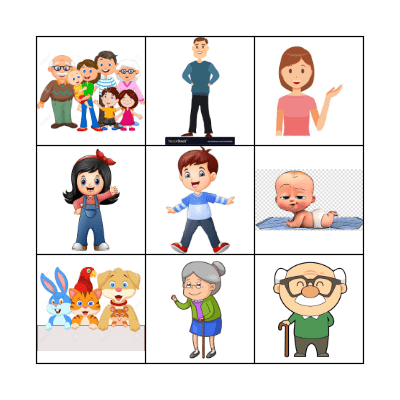 My Family Bingo Card